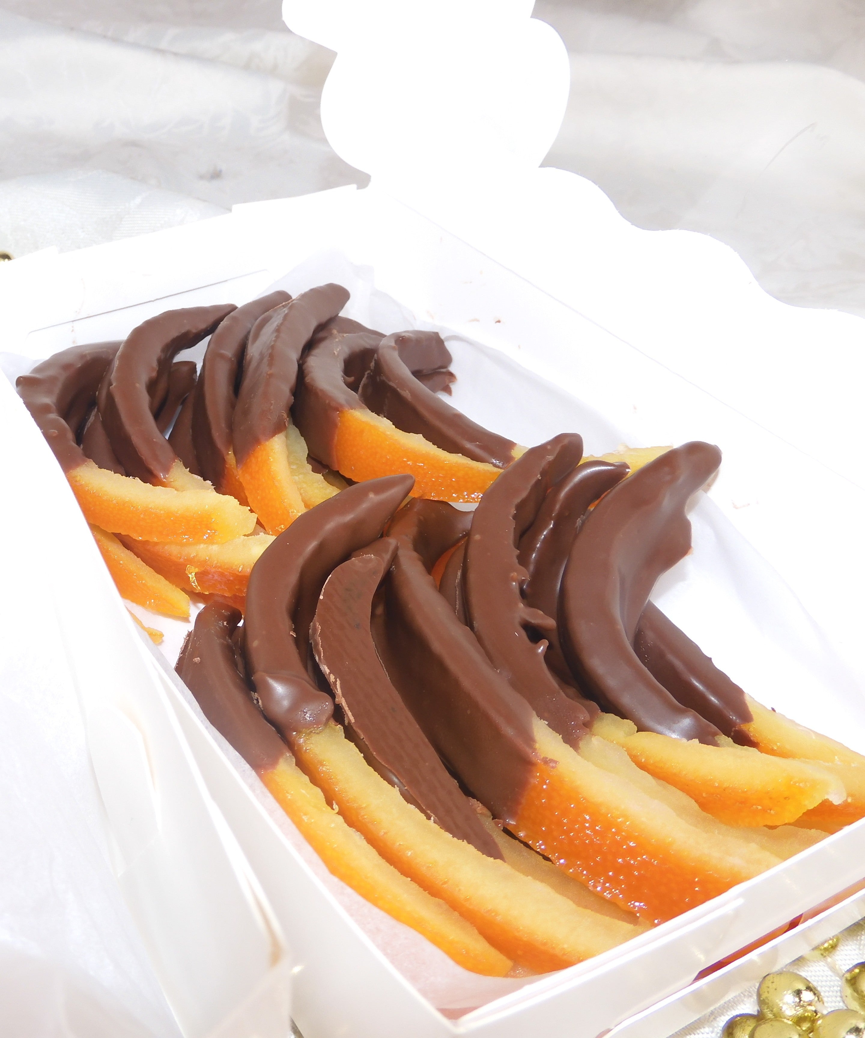 Candied Orange peel sticks